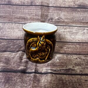 Vintage Sheraton Molokai Mule Ride Tiki Mug Brown Ceramic Hawaii Souvenir 4in